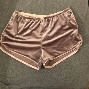 Velvet shorts